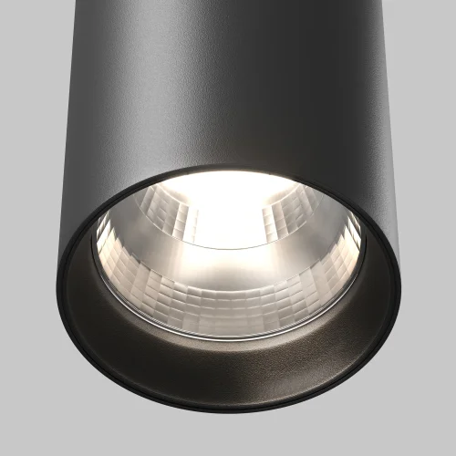 Светильник подвесной LED Vol P100PL-20W4K-B Maytoni чёрный 1 лампа, основание чёрное в стиле современный хай-тек трубочки фото 2