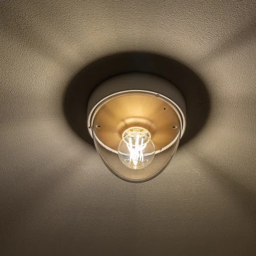 Светильник потолочный Nook 7970-NW Nowodvorski прозрачный на 1 лампу, основание белое в стиле современный фото 3