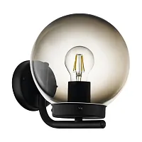 Настенный светильник Taverna 99586 Eglo уличный IP44 чёрный 1 лампа, плафон прозрачный в стиле современный E27