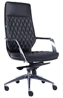Офисное кресло Roma Кожаное Черный EP-752 Leather Black Everprof, чёрный/кожа, ножки//, размеры - 1210*1290***670*