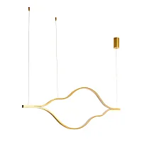 Светильник подвесной LED Odyssey A2911SP-34GO Arte Lamp золотой на 1 лампу, основание золотое в стиле минимализм хай-тек современный линейный