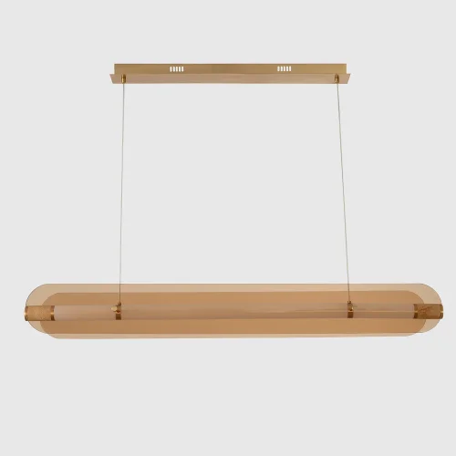 Светильник подвесной LED AMARILLO SP70W LED BRASS Crystal Lux янтарный на 1 лампу, основание латунь в стиле современный фото 4