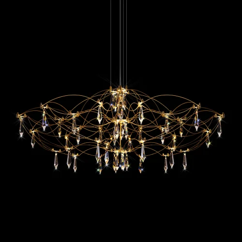 Люстра подвесная ЛЕД Мира / Mira 10586/900 Gold Asfour LOFT IT прозрачная на 1 лампу, основание золотое в стиле арт-деко капли фото 6 Люстра подвесная ЛЕД Мира / Mira 10586/900 Gold Asfour LOFT IT прозрачная на 1 лампу, основание золотое в стиле арт-деко капли фото 6