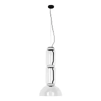 Светильник подвесной LED Noctambule 10192/M LOFT IT прозрачный 1 лампа, основание чёрное в стиле современный 