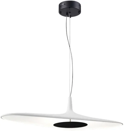 Светильник подвесной LED Silvi APL.649.16.08 Aployt белый на 1 лампу, основание белое в стиле современный отражённый свет