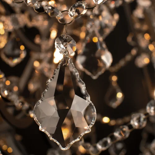 Торшер Vaille Crystal 10450F LOFT IT цепочки графит на 6 ламп, основание графит в стиле арт-деко фото 7