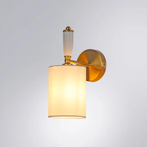 Бра Waverley A4102AP-1PB Arte Lamp белый на 1 лампу, основание медь в стиле современный фото 5 Бра Waverley A4102AP-1PB Arte Lamp белый на 1 лампу, основание медь в стиле современный фото 5