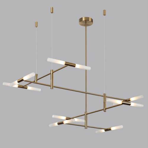 Светильник подвесной Soho 4306/16 Odeon Light белый на 16 ламп, основание бронзовое в стиле хай-тек квадраты фото 4