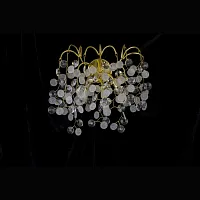 Бра Savage W7204-3 GD iLamp белый 3 лампы, основание золотое в стиле современный флористика ветви