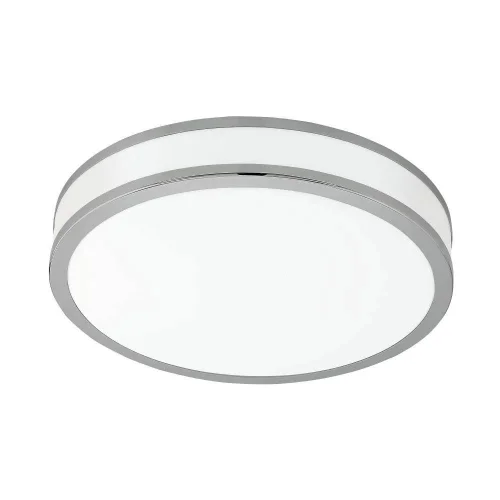 Светильник потолочный LED PALERMO 2 95684 Eglo белый серый хром на 1 лампу, основание белое в стиле современный минимализм 