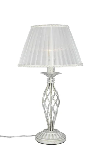 Настольная лампа Belluno OML-79104-01 Omnilux белая 1 лампа, основание белое металл в стиле классический 