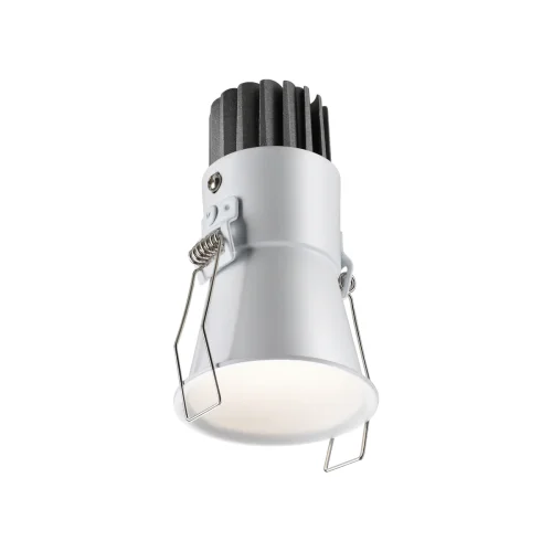 Светильник точечный LED с переключателем цветовой температуры Lang 358906 Novotech белый 1 лампа, основание белое в стиле современный хай-тек  фото 4