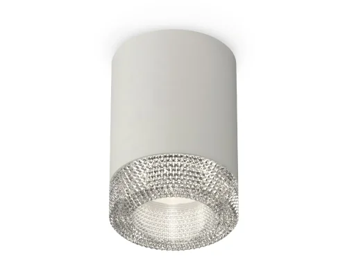 Светильник накладной Techno spot XS7423001 Ambrella light серый 1 лампа, основание серое в стиле хай-тек современный круглый