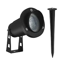 Ландшафтный светильник Elsie A1522IN-1BK Arte Lamp уличный IP65 чёрный 1 лампа, плафон чёрный в стиле модерн хай-тек GU10