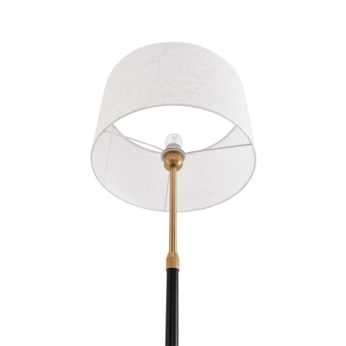 Торшер Irisa 8358/1F Lumion белый на 1 лампу, основание медь чёрное в стиле классический фото 3 Торшер Irisa 8358/1F Lumion белый на 1 лампу, основание медь чёрное в стиле классический фото 3