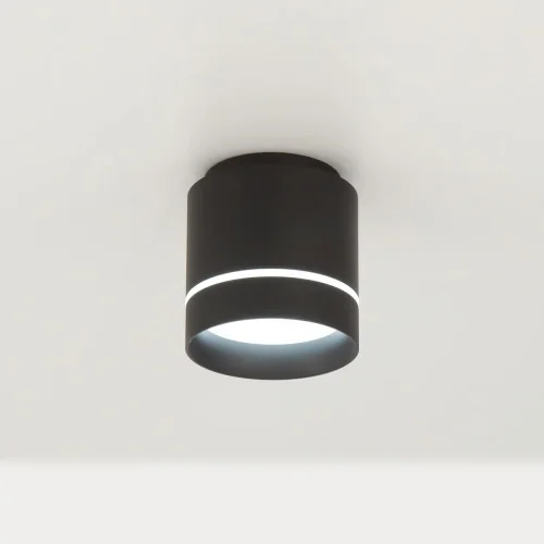 Светильник накладной LED Борн CL745021N Citilux чёрный 1 лампа, основание чёрное в стиле хай-тек современный круглый фото 5