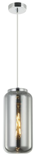 Светильник подвесной Bauers 2149/09/01P Stilfort серый 1 лампа, основание хром в стиле современный 