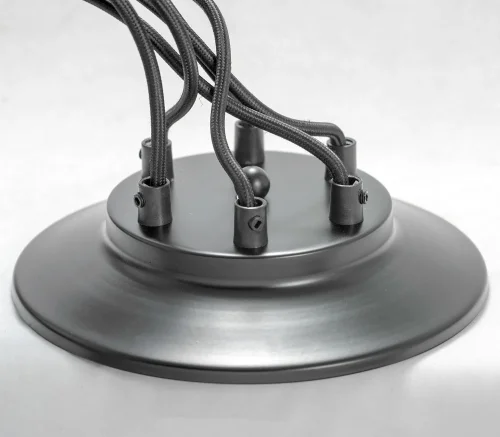 Люстра подвесная Lincoln LSP-8944 Lussole медь на 6 ламп, основание чёрное в стиле современный лофт паук фото 9