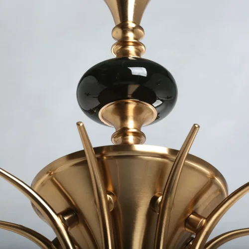 Люстра подвесная Консуэло 614013208 MW-Light без плафона на 8 ламп, основание матовое золото в стиле классический  фото 11