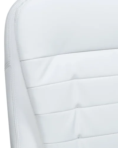 Офисное кресло для руководителей 106B-LMR DONALD, цвет белый Dobrin, белый/экокожа, ножки/металл/бежевый, размеры - 1030*1110***720*720 фото 11