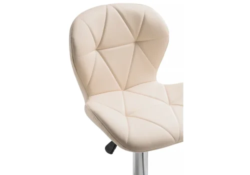 Барный стул Trio 1 beige 15033 Woodville, бежевый/экокожа, ножки/металл/, размеры - 900*1100***460*480 фото 6