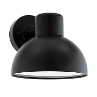 Настенный светильник ENTRIMO 96207 Eglo уличный IP44 чёрный 1 лампа, плафон белый чёрный в стиле современный E27
