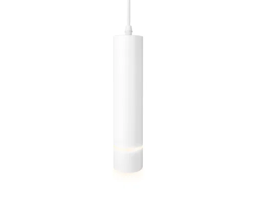 Светильник подвесной TN777 TN7772 Ambrella light белый 1 лампа, основание белое в стиле современный хай-тек трубочки