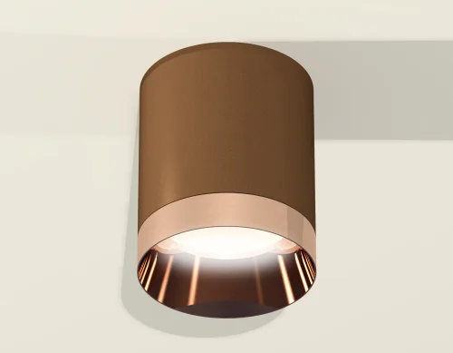 Светильник накладной Techno spot XS6304012 Ambrella light коричневый 1 лампа, основание коричневое в стиле современный круглый фото 3