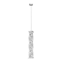 Светильник подвесной LED Monaсo 10186/600 LOFT IT прозрачный на 1 лампу, основание хром в стиле современный трубочки