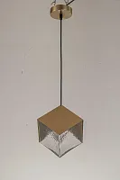 Светильник подвесной Kanai E 1.P1 S Arti Lampadari золотой прозрачный 1 лампа, основание золотое в стиле современный арт-деко 