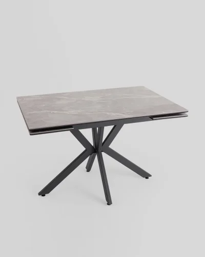 Стол Marmer 120-180/80/76, столешница МДФ16/керамика, подстолье металл антрацит УТ000039729 Stool Group столешница из 