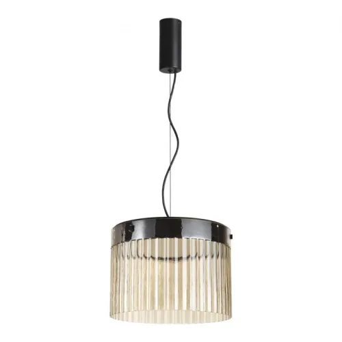Светильник подвесной LED Pillari 5047/24L Odeon Light янтарный 1 лампа, основание чёрное в стиле современный 