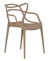 Стул обеденный набор 4 шт. SET-4 601PP-LMZL MASTERS, цвет бежевый (GR-03) Dobrin, /полимер, ножки/пластик/бежевый, размеры - *810***505*560