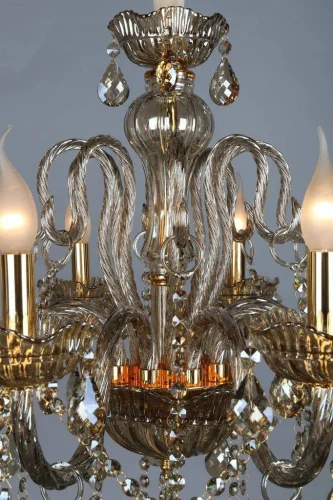 Люстра подвесная Cagliari OML-76803-08 Omnilux без плафона на 8 ламп, основание золотое в стиле классический  фото 4