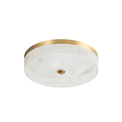 Светильник потолочный LED Viro L 1.13.35x7 G Arti Lampadari прозрачный на 1 лампу, основание золотое в стиле классический 