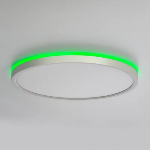 Светильник потолочный LED с пультом Norma CL749320 Citilux белый на 1 лампу, основание белое в стиле современный хай-тек круглый с пультом фото 4