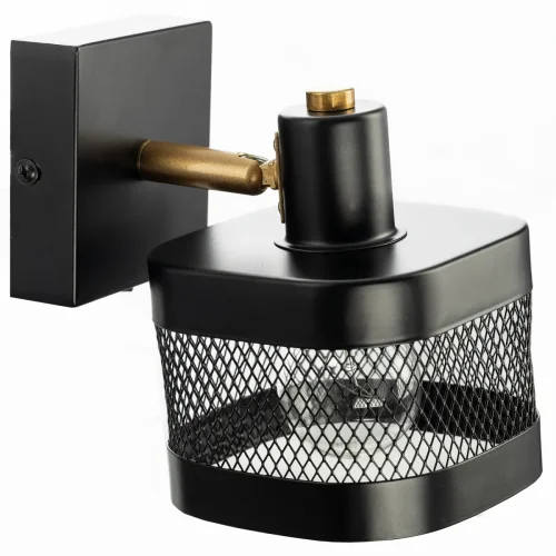 Бра с выключателем Хаген CL531515 Citilux чёрный на 1 лампа, основание чёрное в стиле лофт современный  фото 5