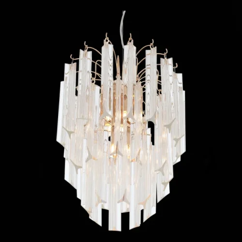 Люстра подвесная Osoleto SL386.203.05 ST-Luce прозрачная на 5 ламп, основание золотое в стиле современный фото 3