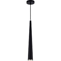 Светильник подвесной LED Cone 2070/02/01P Stilfort чёрный 1 лампа, основание чёрное в стиле современный трубочки