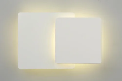 Бра LED Banbury OML-42611-10 Omnilux белый на 1 лампа, основание белое в стиле хай-тек квадраты фото 3