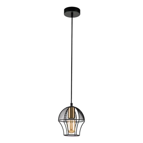 Светильник подвесной Pallo V000186 Indigo чёрный 1 лампа, основание чёрное в стиле кантри 