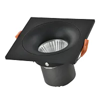 Светильник точечный LED ST259.438.10 ST-Luce чёрный на 1 лампу, основание чёрное в стиле современный квадратный