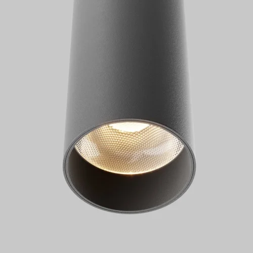 Светильник подвесной Focus LED P072PL-L12B3K-1 Maytoni чёрный 1 лампа, основание чёрное в стиле современный хай-тек трубочки фото 4