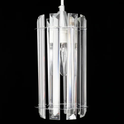 Светильник подвесной Джейн CL306051 Citilux прозрачный 5 ламп, основание хром в стиле классический каскад фото 3