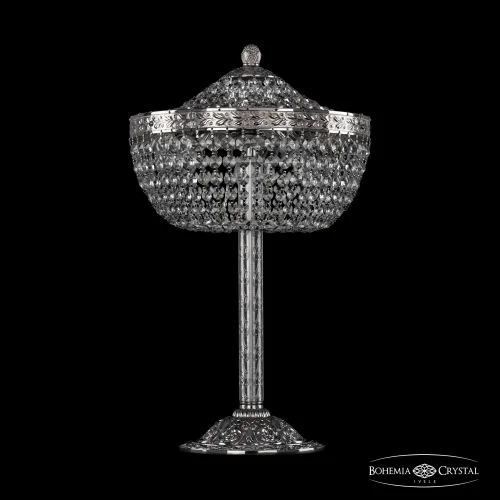 Настольная лампа 19051L6/25IV Ni Bohemia Ivele Crystal прозрачная 3 лампы, основание никель металл в стиле классический sp