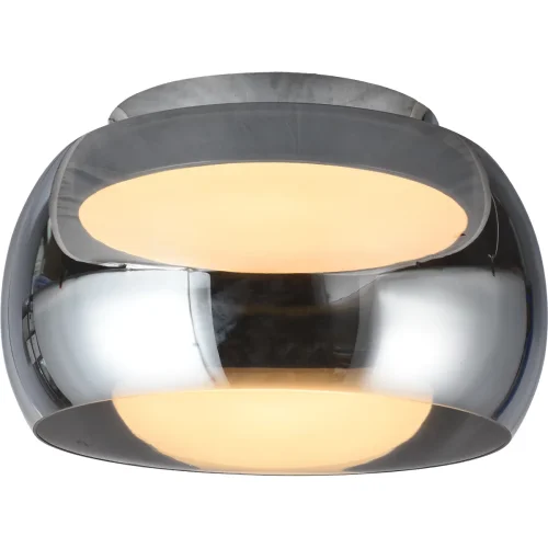 Светильник потолочный LED Mildred TL1214H-24SM Toplight серый чёрный 1 лампа, основание хром в стиле хай-тек современный 