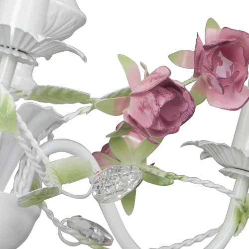 Люстра подвесная V1276/3 Vitaluce без плафона на 3 лампы, основание белое в стиле флористика фото 2 Люстра подвесная V1276/3 Vitaluce без плафона на 3 лампы, основание белое в стиле флористика фото 2