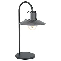 Настольная лампа лофт Kenilworth 43207 Eglo никель 1 лампа, основание чёрное металл в стиле лофт 
