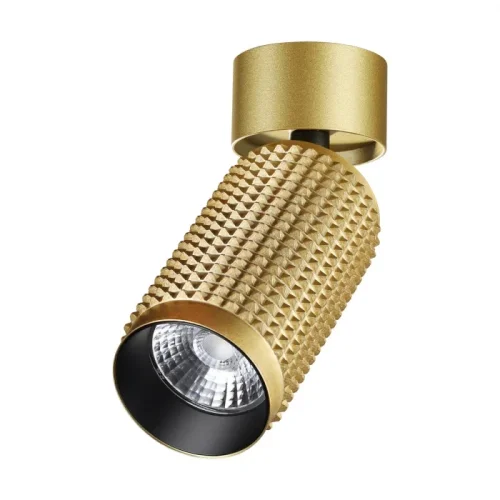 Светильник накладной Mais Led 358509 Novotech золотой 1 лампа, основание золотое в стиле хай-тек современный круглый