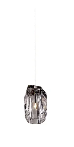 Светильник подвесной DALI SP1 Crystal Lux прозрачный на 1 лампу, основание хром в стиле современный 